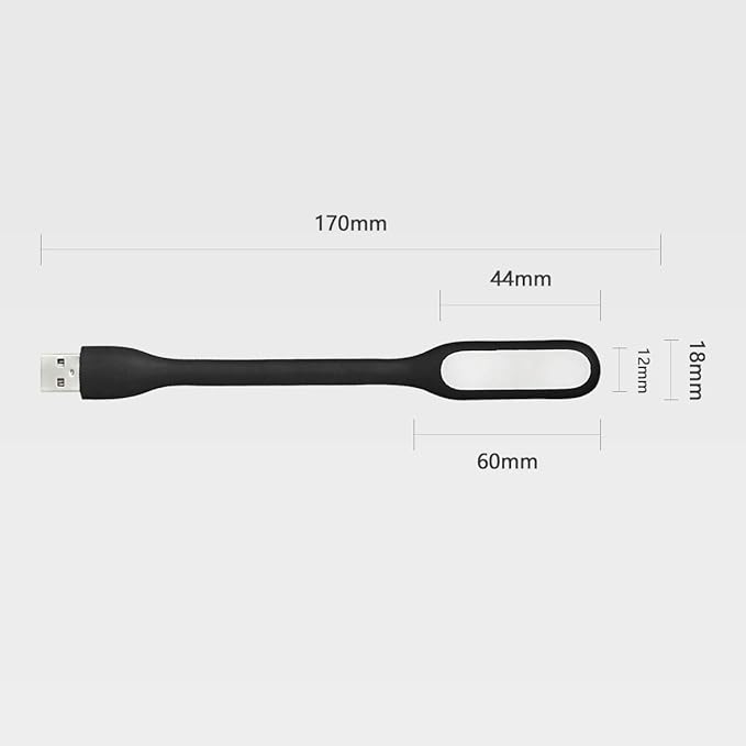 USB LED Light Lamp for Power Bank, Portable Eye Care Mini Night Light with Flexible Arm, USB Gooseneck Reading Lamps Book Light,Compatible for Desktop, Notebook Laptop (10-White)