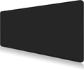 Dapesuom Large Gaming Mouse Pad, Extended Mouse Mat with Stitched Edges, Full Size Keyboard Pad with Non-Slip Base, Big XXL Computer Desk Mats for Gamer, Laptop, Office, 35.5 x 15.7in, Jet Black