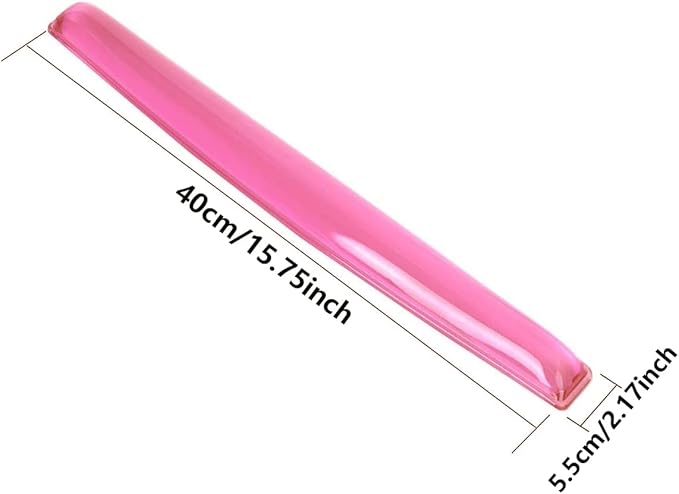 Gel Keyboard Wrist Rest Pad | Wrist Rest Support for Office Gaming Computer Laptop Ergonomic Comfortable Wrist Support - Pink