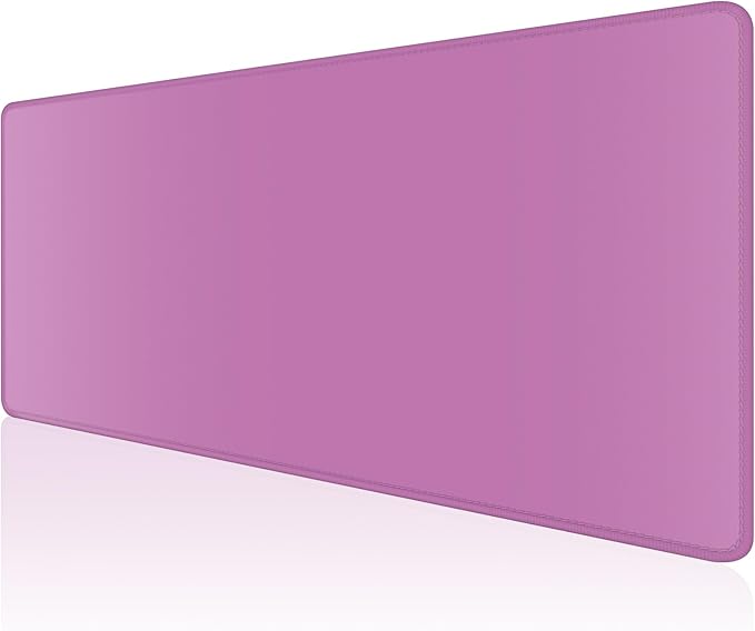 Dapesuom Large Gaming Mouse Pad, Extended Mouse Mat with Stitched Edges, Full Size Keyboard Pad with Non-Slip Base, Big XXL Computer Desk Mats for Gamer, Laptop, Office, 31.5 x 15.7in, Radiant Orchid