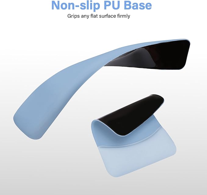 MOSISO Wrist Rest Support for Mouse Pad&Keyboard Set, Rectangular Ergonomic Mousepad Non-Slip Base Home/Office Easy Typing Pad with Neoprene Cloth&Raised Silicone Lining, Stone Blue