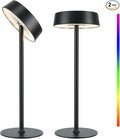 Cordless Lamp, RGB, Outdoor Waterproof, Dimmable Touch Control 3 Color Temperature, Battery Operated Portable, LED Memory Function, Rechargeable Table Lamp, Desk Lamp, Patio Dinning Restaurant Kitchen
