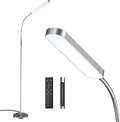 15w/1000lm Bright LED Floor Lamp with Stepless Adjustable 3000K-6000K Colors and Dimmer, Remote and Touch Control Reading Lamp, Adjustable Gooseneck Floor Lamp for Living Room