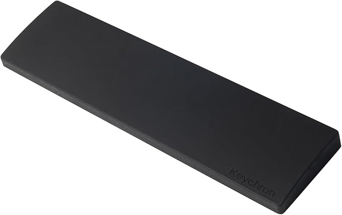 Silicone Wrist Rest for Keychron K10 Pro / K10 Max/ K10 HE / Q6 / Q6 Pro / Q6 Max / Q6 HE / V6 / V6 Max, 17.6" Non-Slip Palm Rest, 100% Full-Sized Mechanical Keyboards Support with Typing