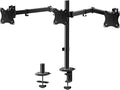 WALI Triple Monitor Mount, Heavy Duty Triple Monitors Stand up to 27 inch Screens, Adjustable 3 Monitor Desk Mount with Swivel, Tilt, Rotation, Clamp & Grommet Base Kit (M003SN), Black