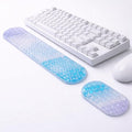 Cute Ergonomic Gel Jelly Wrist Rest for Office & Gaming, Support to Relieve Wrist Fatigue, Non-Slip Gel Pad for All-Day Typing Comfort, Won’t Flatten or Lose Shape After Long-Term Use