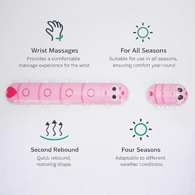 Cute Ergonomic Gel Jelly Wrist Rest for Office & Gaming, Support to Relieve Wrist Fatigue, Non-Slip Gel Pad for All-Day Typing Comfort, Won’t Flatten or Lose Shape After Long-Term Use