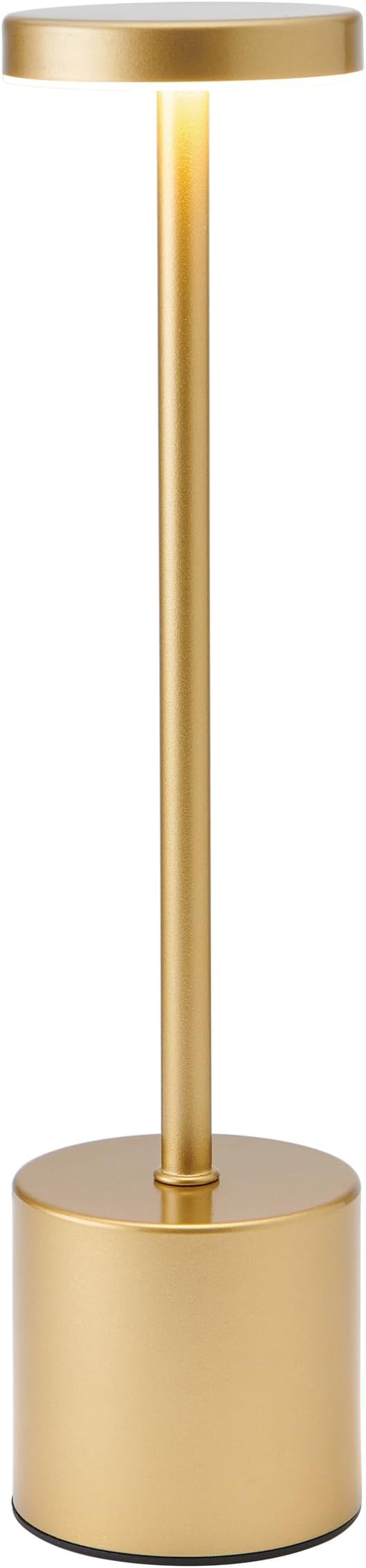 Elements 13-Inch Rechargeable LED Desk Lamp - Metal Construction with Touch Control, 3 Light Colors, Stepless Dimming, 1200mAh Battery, USB-C Charging, Perfect for Home Office and Table Lighting