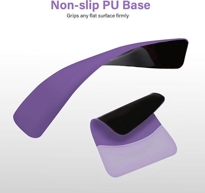 MOSISO Wrist Rest Support for Mouse Pad&Keyboard Set, Rectangular Ergonomic Mousepad Non-Slip Base Home/Office Easy Typing Pad with Neoprene Cloth&Raised Silicone Lining, Imperial Purple