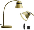 AXX Gold Desk Lamp, 24-Inch Table Light for Home Office/Bedroom/College Dorm Room, LED Bulb Included, 1000LM, 3 Color Modes, 10 Dimmable Levels, Metal