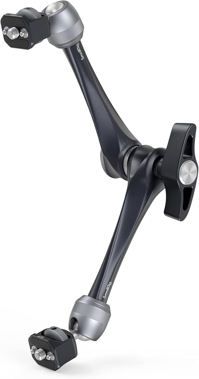 SMALLRIG Rosette Magic Arm 11 Inch with Ball Head, 1/4"-20 Screws, and Anti-Twist Pins, for Cameras/iPads/Monitors/LED Lights/Smartphones/Action Cameras, Max Load Capacity 3kg