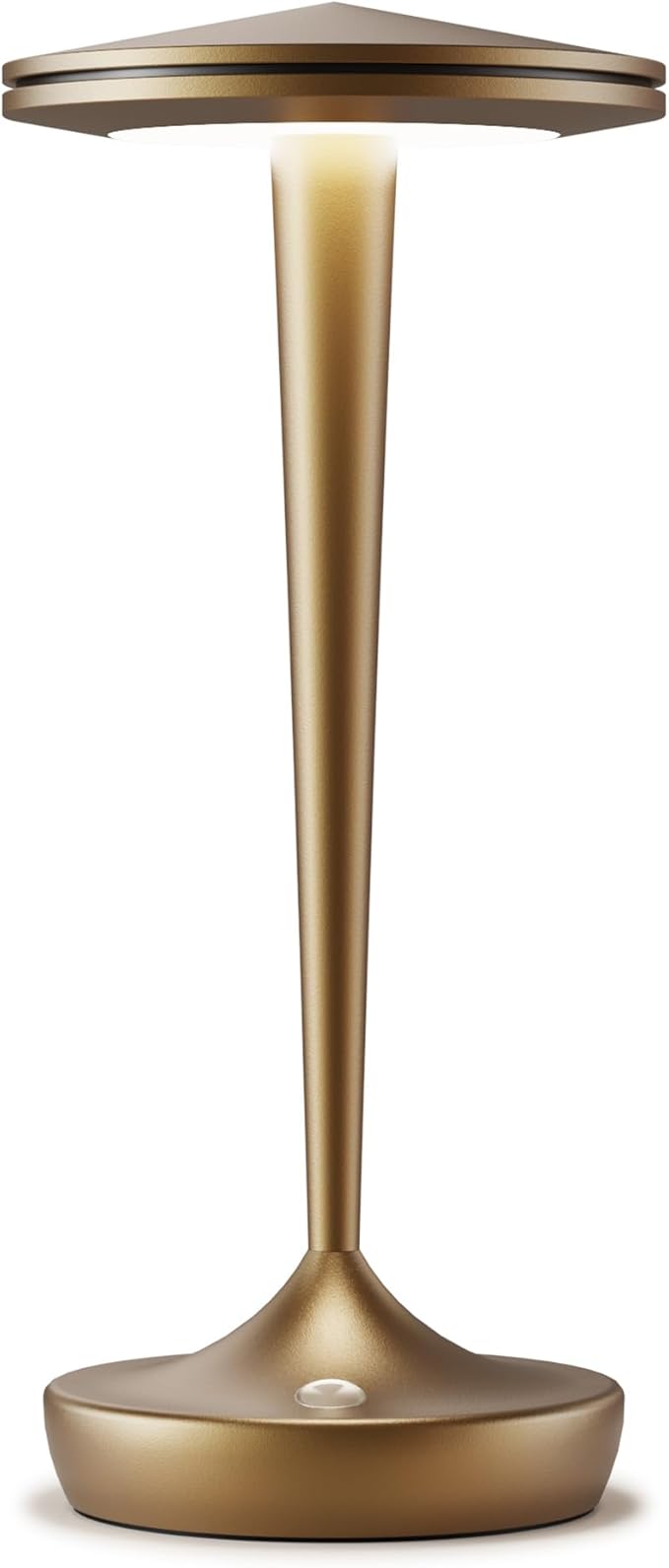 YHT YHTCordlessTable Lamps Rechargeable, 6000mAh Battery Portable LED Touch Led Table Lamp, 3-Color Stepless Dimming & Memory Function, for Outdoor, Dinning, Patio, Restaurant, Kitchen (Bronze)
