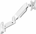 VIVO Single Monitor Counterbalance Wall Mount for 32 inch Screens up to 19.8 lbs, Full Motion, Max VESA 100x100, White, MOUNT-V001GW