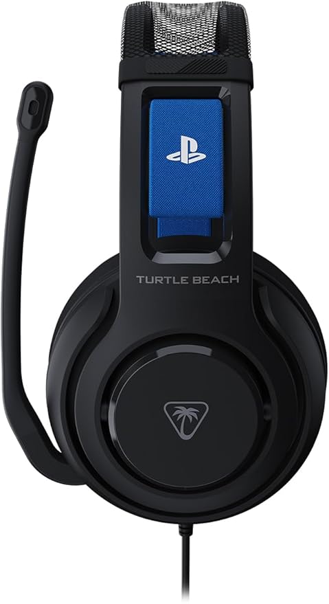 Turtle Beach Atlas 200 Wired Gaming Headset Officially Licensed for PlayStation, PS5, PS4-50mm Nanoclear Drivers, Flip-to-Mute Mic, Memory Foam Cushions, Floating Headband - Black