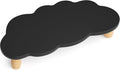 Monitor Stand Riser,Cloud Shape Wood Computer Monitor Stand, 16.5IN Monitor Stand Riser, Multi-Purpose Desktop Organizer Riser for Computer,Laptop,Printer,TV,Black