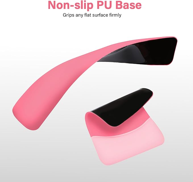 MOSISO Wrist Rest Support for Mouse Pad&Keyboard Set, Rectangular Ergonomic Mousepad Non-Slip Base Home/Office Easy Typing Pad with Neoprene Cloth&Raised Silicone Lining, Melon Pink