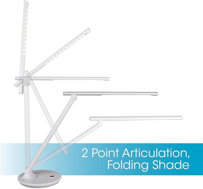 OttLite Emerge LED Desk Lamp with 2.1A USB Charging Port