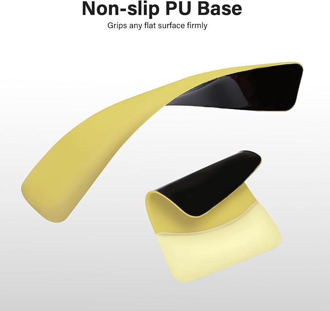 MOSISO Wrist Rest Support for Mouse Pad&Keyboard Set, Rectangular Ergonomic Mousepad Non-Slip Base Home/Office Easy Typing Pad with Neoprene Cloth&Raised Silicone Lining, Yellow