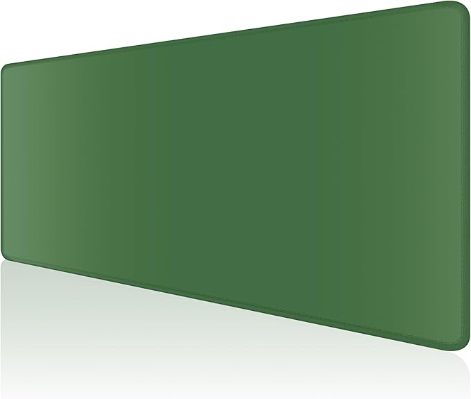 Dapesuom Large Mouse Pad, Extended Gaming Mouse Mat with Stitched Edges, Full Size Desk Mats with Non-Slip Base, Computer Big Desktop Keyboard Pad for Laptop, 23.6 x 11.8 in, Forest Green