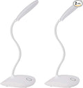 DEEPLITE LED Desk Lamp Battery Operated Lights Cordless Rechargeable Lamp, Flexible Portable Light for Bed Craft Nail Home Office, Eye-Caring Dimmable Small Desk Lamp Wireless Reading Lamp - 2 Pack