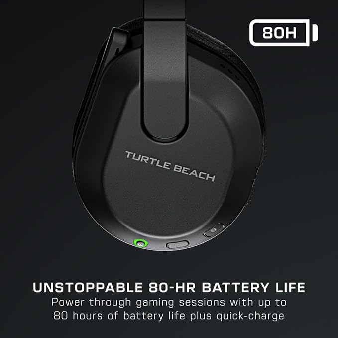 Turtle Beach Stealth 600 Wireless Multiplatform Amplified Gaming Headset for PS5, PS4, PC, & Mobile – Bluetooth, 80-Hr Battery, Noise-Cancelling Flip-to-Mute Mic, 50mm Speakers – Black