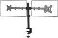 Monitor Desk Mount, Heavy Duty Adjustable Monitor Stand, Arm Desk Mount with C Clamp/Grommet Base (Dual Arms Fit 13"-32")