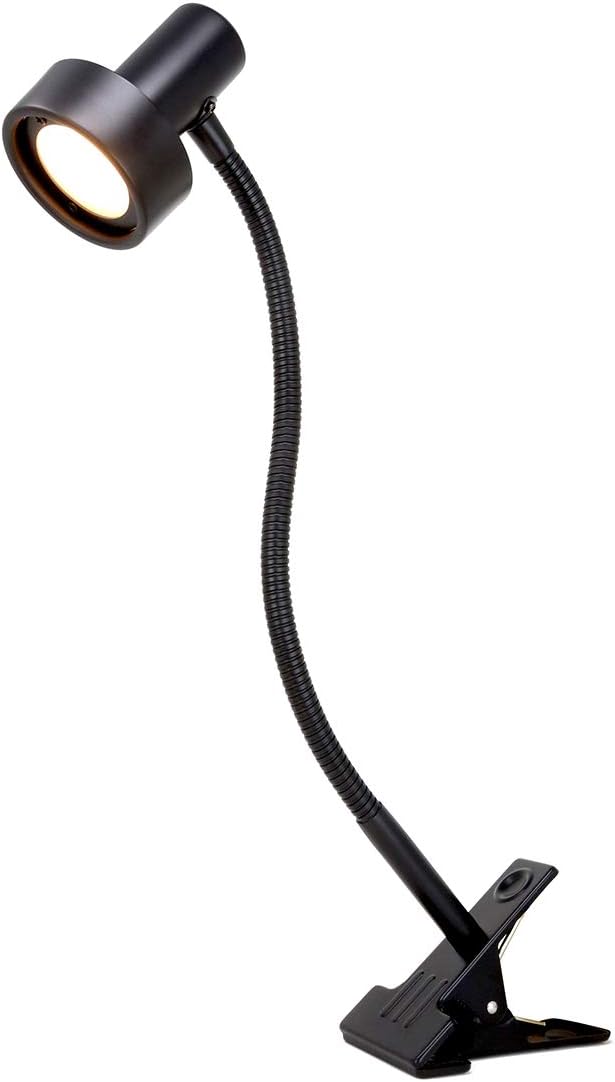 O’Bright Luxor - Dimmable LED Desk Lamp with Gooseneck (Black-Clip on)