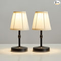 LED Cordless Mini Lamp 5W,3000 mah Battery Operated Lamps,3 Color Temperature Dimmable Table Light,Small Rechargeable Lamp,Kitchen Lamps countertop,Restaurant (Black,2pack)