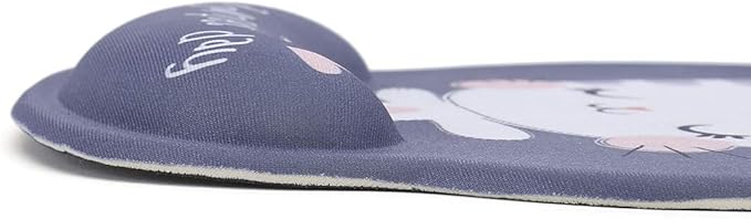 RICHEN Keyboard Wrist Rest and Mouse Pad with Wrist Support, Memory Foam Set for Computer/Laptop/Mac,Gaming and Office, Sturdy & Comfortable & Lightweight for Easy Typing (Cute Cat)