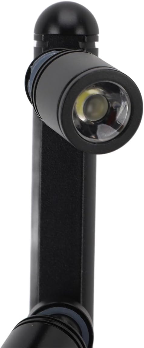 LED Cabinet Spotlight Aluminum 4 Heads Adjustable, Eye Care Display Accent Light for Jewelry Showcase - Flicker Free, Portable Standing Design, Indoor Use