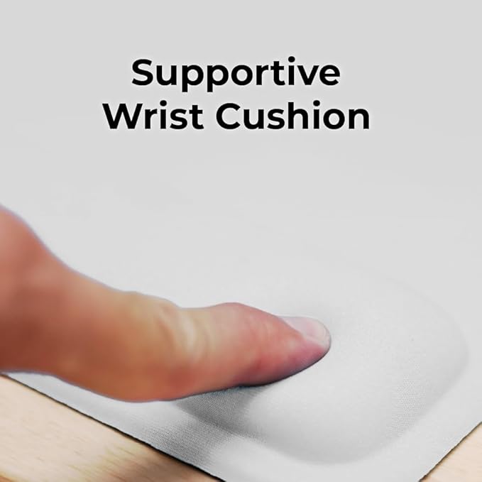 BLACK+DECKER Ergonomic Mouse Pad Wrist Support - Comfortable Mouse Pad Wrist Rest - Wrist Relief Gel Mousepad - Non-Slip Base Aesthetic Mousepad for Gaming, Home, Office - Perfect for Computer, Laptop