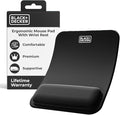 BLACK+DECKER Ergonomic Mouse Pad Wrist Support - Comfortable Mouse Pad Wrist Rest - Wrist Relief Gel Mousepad - Non-Slip Base Aesthetic Mousepad for Gaming, Home, Office - Perfect for Computer, Laptop