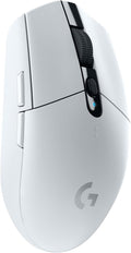 Logitech G305 Lightspeed Wireless Gaming Mouse, Hero Sensor, 12,000 DPI, Lightweight, 6 Programmable Buttons, 250h Battery, On-Board Memory, Compatible with PC, Mac - White
