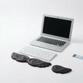 Angel Wing Wrist Rest Cute Wrist Rest for Keyboard and Mouse Hand Rests Set Include Ergonomic Keyboard & Mouse Hand Rest and Coaster Filled Resilient Memory Foam for Work Study Gaming- Black