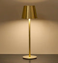 Cordless Table Lamp, Portable Battery Operated Lamp with 3 Color Temps and Stepless Dimming, Rechargeable Table Lamp for Dinner, Desk, Cafe, Outdoor (Brushed Gold)