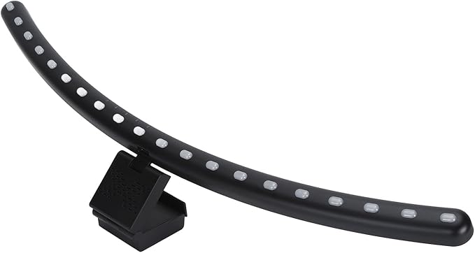 Bewinner Curved RGB Monitor Light Bar, 2-in-1 Double Light Source with Music Rhythm & Timer, EyeCaring NonGlare Desk Lamp for Computer Monitor, Touch Control & Stepless Dimming