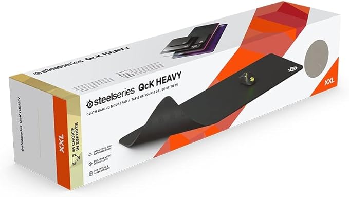 SteelSeries QcK Gaming Mouse Pad - XXL Thick Cloth - Sized to Cover Desks