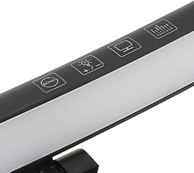 Computer Monitor Lamp, Relieve Eye Fatigue,Asymmetric Optical,Touch Dimming Screen Monitor Light Bar with 7 Color RGB,E Reading LED Task Lamp for Curved Screen Gifts,Learn