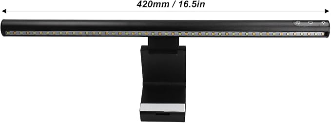 Monitor Light Bar, Computer Screen Light with 5 Color Temperatures and 3 Dimming Levels, USB Powered Eye Caring LED Desk Lamp for Office Home Study (300SA)