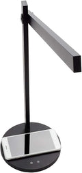 Newhouse Lighting Adonis White Metal Dimmable and Adjustable Color Temperature Energy-Efficient Modern LED Desk Lamp with Built-in Wireless Phone Charger