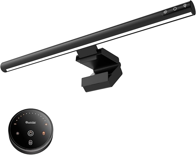 BY-J PC Screen Lamp with Remote Control, Adjustable Screen Light Automatic Dimming, LED USB Computer Lamp 17 in Monitor Light Bar Lighting for Office Gaming