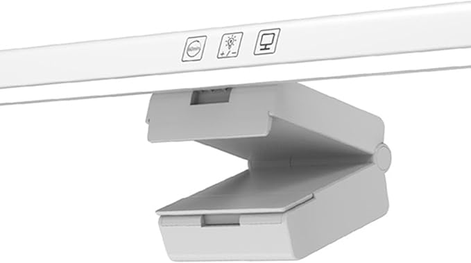Computer Monitor Lamp, Screen Monitor Light Bar for Eye Caring, USB Reading LED Task Lamp with Auto Dimming, Touch Control, No Glare Eye Protection Home Office Desk Lamps (White)