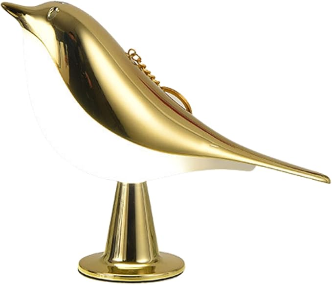 Bedside Touch Control Table Lamp Aroma Lamps Cute Bird Shaped Led Bedside Desk Lamp with USB Charging Port 3 Way Dimmable Creative Night Light Cordless Nightstand Lamp for Bedroom Home(Champagne)