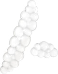 Ergonomic Cloud Gel Keyboard and Mouse Wrist Rest Set – White Clear Wrist Rest for Keyboard 60%/68%/75%, Comfort & Support for Typing and Gaming (Cloud)