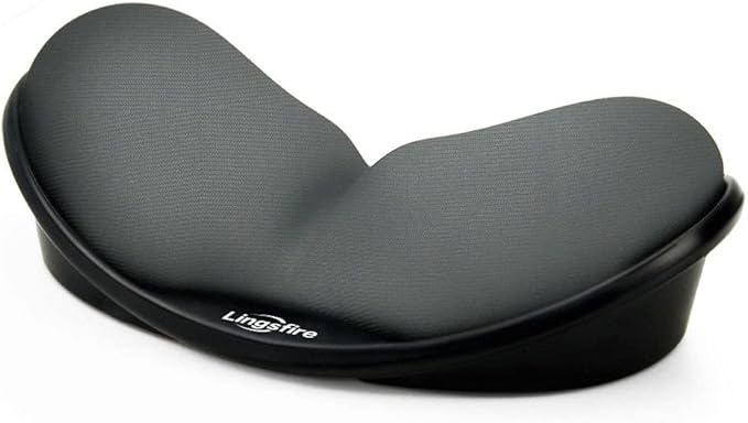LINGSFIRE Memory Foam Mouse, Keyboard Wrist Rest Pad Anti-Skid Mousepad Support Mat for Office Computer Laptop Mac- Durable Comfortable Lightweight Easy Typing (Gray)