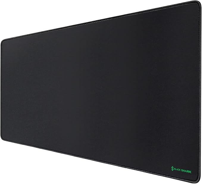 Black Shark Gaming Mouse Pad Desk Mat (35.4" × 15.8" × 0.15") Thick Extended Mousepad Non-Slip Spill-Resistant Mousepad with Special-Textured Surface, Anti-Fray Stitched Edges Desk Pad Manta P3