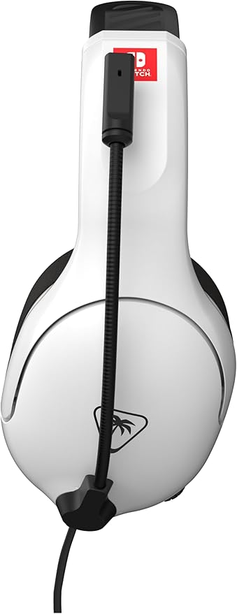 Turtle Beach Airlite Fit Wired Gaming Headset: Officially Licensed for Nintendo Switch, Nintendo Switch Lite & OLED Model - Flip-to-Mute Mic, Over-Ear Comfort Cushions, 40mm Speakers - White & Black
