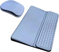 Keyboard Wrist Rest -Ergonomic Mouse Pad- with Carpal Tunnel Massage Bumps and Full Memory Gel Design - Ideal Frequent Computer (Grey)