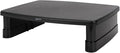Amazon Basics Height Adjustable Monitor Stand Riser with Storage Organizer, Multifunctional Desk Accessories for Reduced Neck Strain - Fits Monitors, Laptops Up to 22lbs, Black
