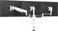 suptek Triple Monitor Mount for Most 17 to 32 inch Screens,Gas Springs Adjustment Triple Monitor Desk Mount Stand with Clamp & Grommet Kit,White(MD8003W)